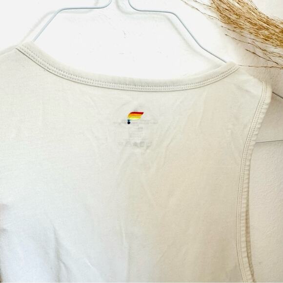 FABLETICS Cream Red Yellow Blue 24/7 Unisex Pride Us Our We Tank Top Shirt S - Picture 9 of 11